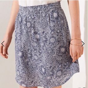 LOFT Floral Pocket Pull-on Skirt